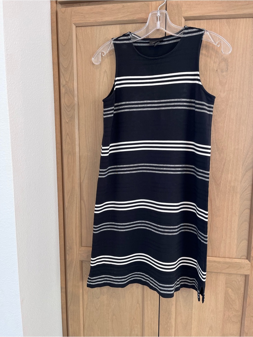 J Jill Black Striped Dress